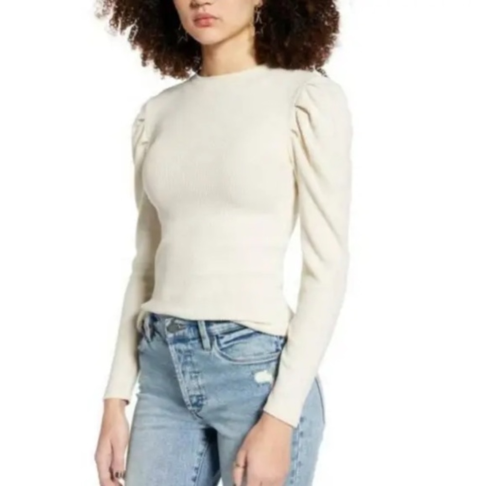 BP Puff Long Sleeve Ribbed Top - Picture 7 of 7